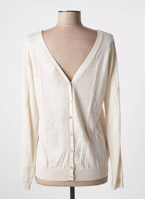 Pull stretch manches longues beige JULIE GUERLANDE femme