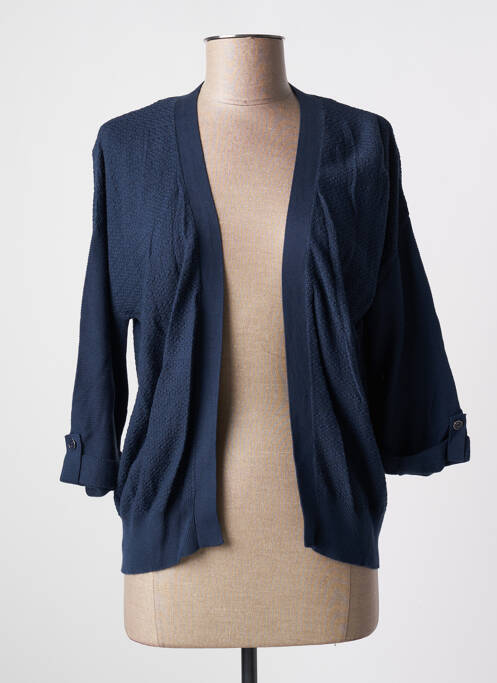 Gilet manches longues bleu JULIE GUERLANDE pour femme