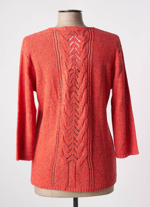 Gilet manches longues orange GRIFFON pour femme