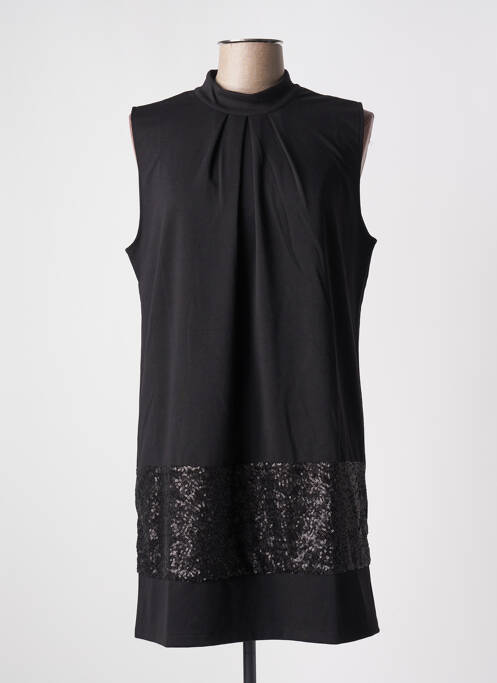 Robe courte noir QUATRE VINGT JOURS pour femme