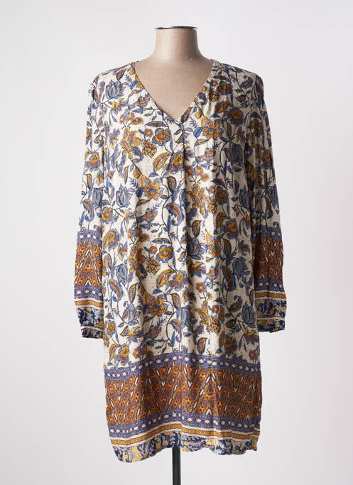 Robe mi-longue beige JULIE GUERLANDE pour femme