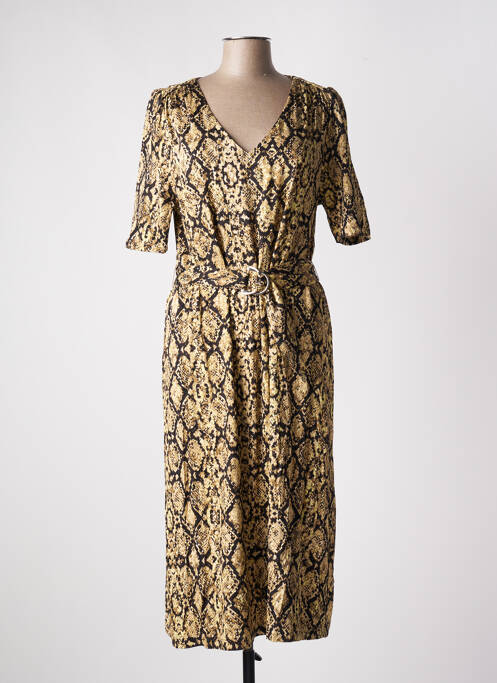 Robe mi-longue jaune LOLA ESPELETA pour femme