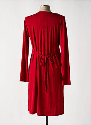 Robe mi-longue manches longues manches longues rouge OTTANTOTTO femme