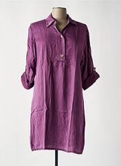 Robe courte violet OTTANTOTTO pour femme seconde vue