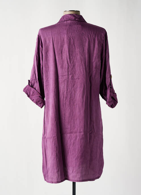 Robe courte violet OTTANTOTTO pour femme