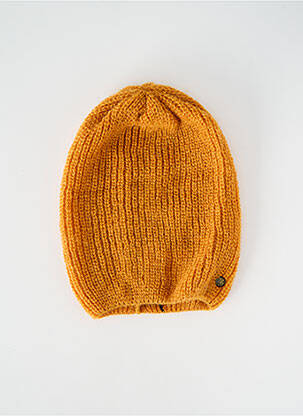 Bonnet stretch jaune MAISON BONNEFOY femme