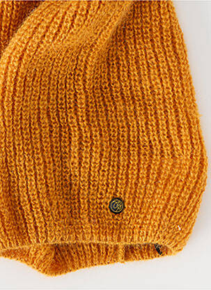 Bonnet stretch jaune MAISON BONNEFOY femme