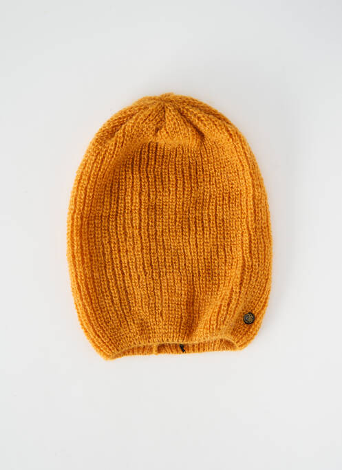 Bonnet stretch jaune MAISON BONNEFOY femme