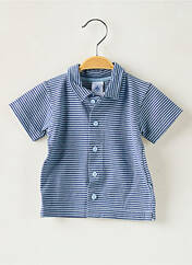 Chemise manches courtes bleu PETIT BATEAU pour garçon seconde vue