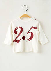 T-shirt blanc PETIT BATEAU pour garçon seconde vue