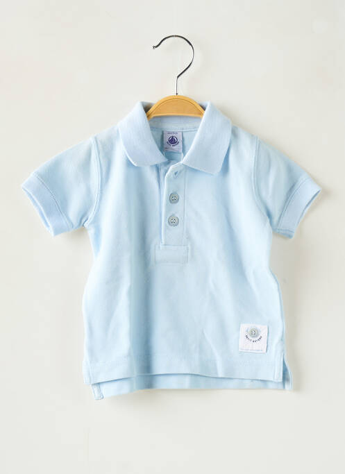 Polo bleu PETIT BATEAU pour garçon