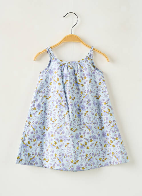 Robe courte bleu PETIT BATEAU pour fille