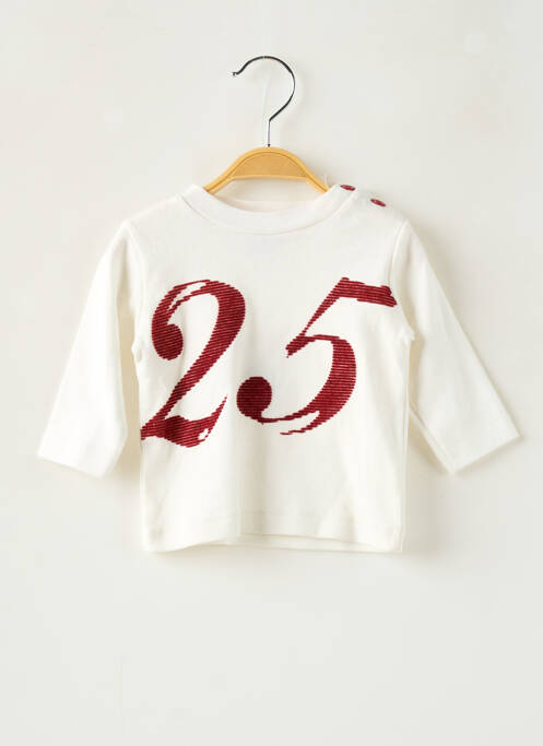 T-shirt blanc PETIT BATEAU pour garçon