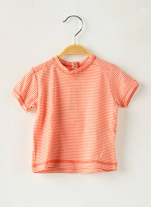 T-shirt orange PETIT BATEAU pour garçon
