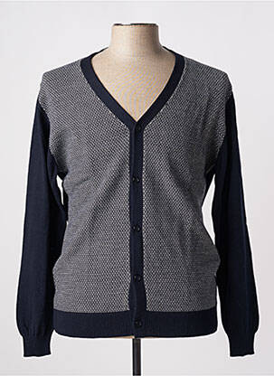 Gilet manches longues col v bleu DARIO BELTRAN homme