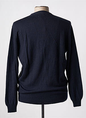 Gilet manches longues col v bleu DARIO BELTRAN homme