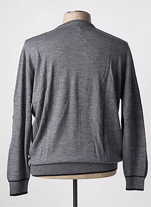 Pull tissage chiné manches longues gris ERMANO homme