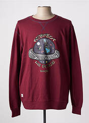 Sweat-shirt rouge THE SURFCAR pour homme seconde vue