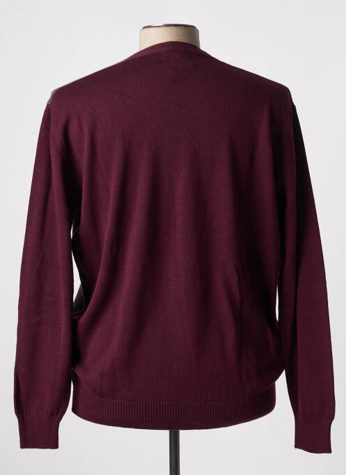 Gilet manches longues rouge DARIO BELTRAN pour homme