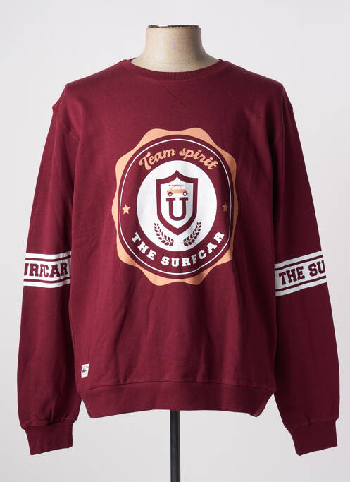 Sweat-shirt rouge THE SURFCAR pour homme