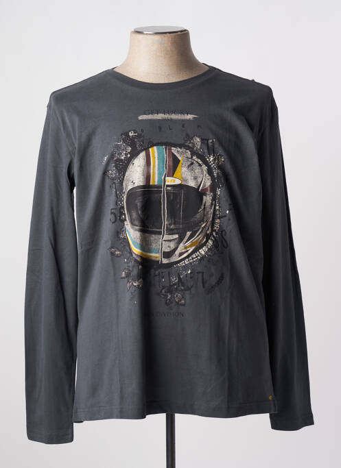 T-shirt gris MSN pour homme