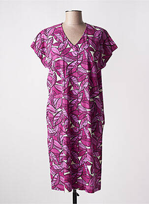 Chemise de nuit imprimé fleurs violet AVET femme