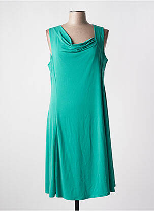 Robe mi-longue sans manche sans manche vert ALEXANDRE D. femme