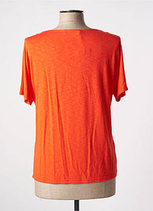 T-shirt col v manches courtes orange TELMAIL femme