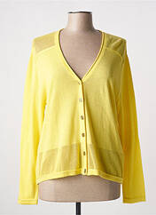 Gilet manches longues jaune CAPUCCINO pour femme seconde vue