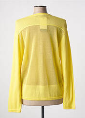 Gilet manches longues jaune CAPUCCINO pour femme seconde vue