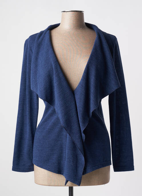 Gilet manches longues bleu MY WAY FER pour femme