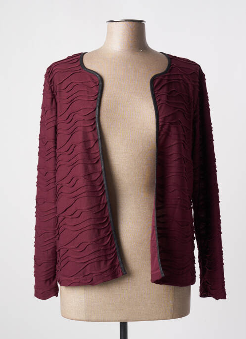 Gilet manches longues rouge MY WAY FER pour femme