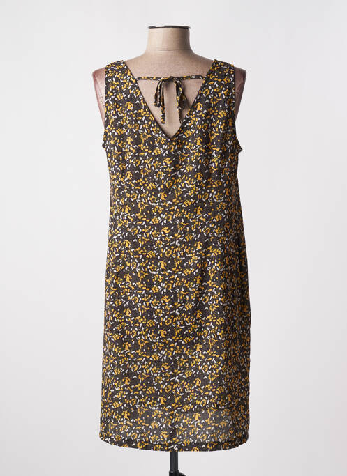 Robe courte jaune MASSANA pour femme