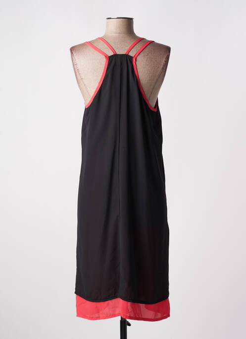Robe mi-longue noir MASSANA pour femme