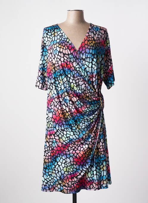 Robe mi-longue noir MASSANA pour femme