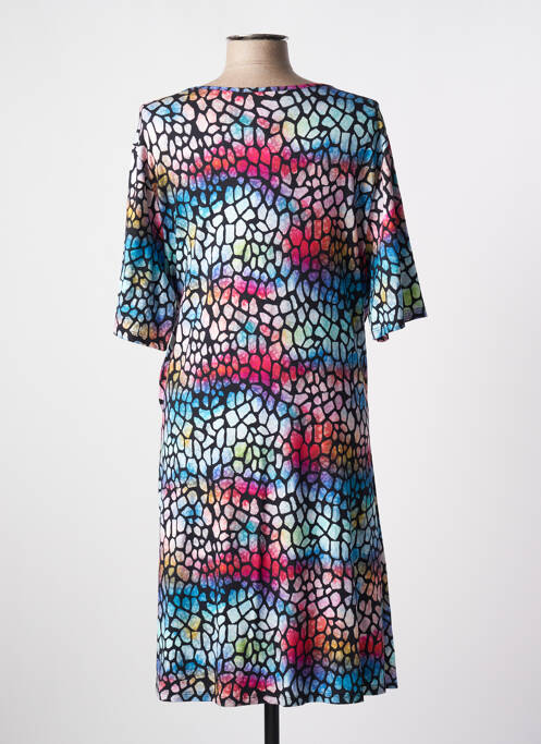 Robe mi-longue noir MASSANA pour femme