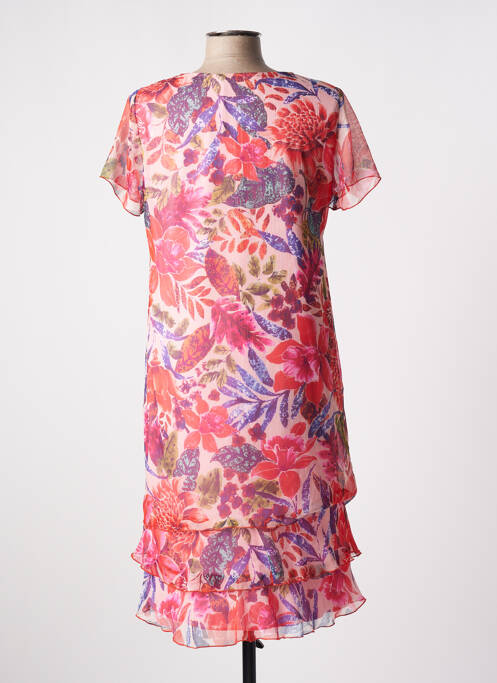 Robe mi-longue orange TELMAIL pour femme