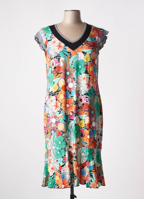 Robe mi-longue vert TELMAIL pour femme