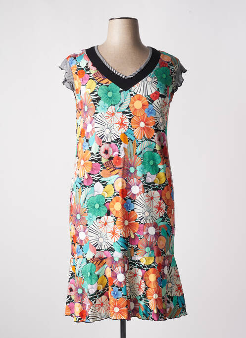 Robe mi-longue vert TELMAIL pour femme
