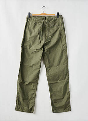 Pantalon droit tissage popeline taille normale vert AGNES B homme