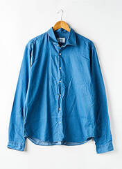 Chemise manches longues bleu FIGARET pour homme seconde vue