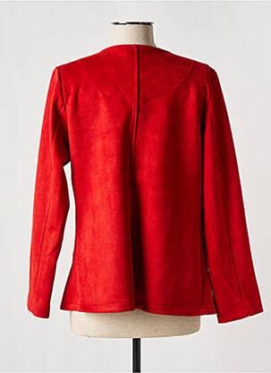 Veste casual col rond rouge OLIVER JUNG femme