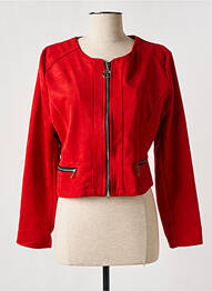 Veste casual col rond rouge OLIVER JUNG femme