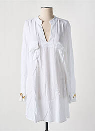 Tunique manches longues col v blanc SEMIOLOGY femme
