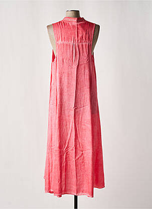 Robe longue sans manche sans manche rose SEMIOLOGY femme