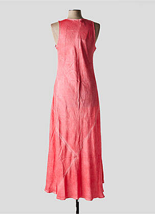 Robe longue sans manche sans manche rose SEMIOLOGY femme