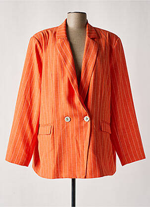Blazer poches orange SOPHIA CURVY femme