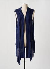 Gilet sans manche bleu FRANCK ANNA pour femme seconde vue