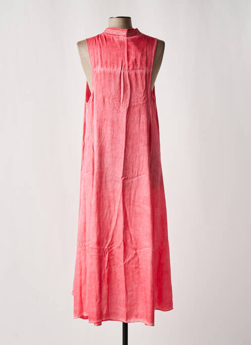 Robe longue sans manche sans manche rose SEMIOLOGY femme
