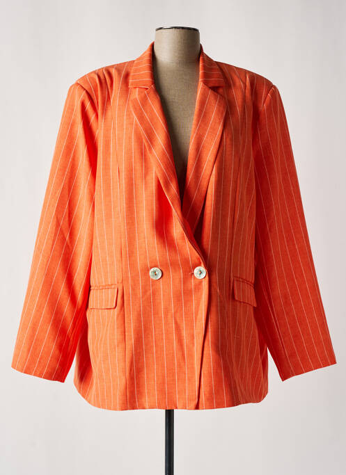 Blazer orange SOPHIA CURVY pour femme